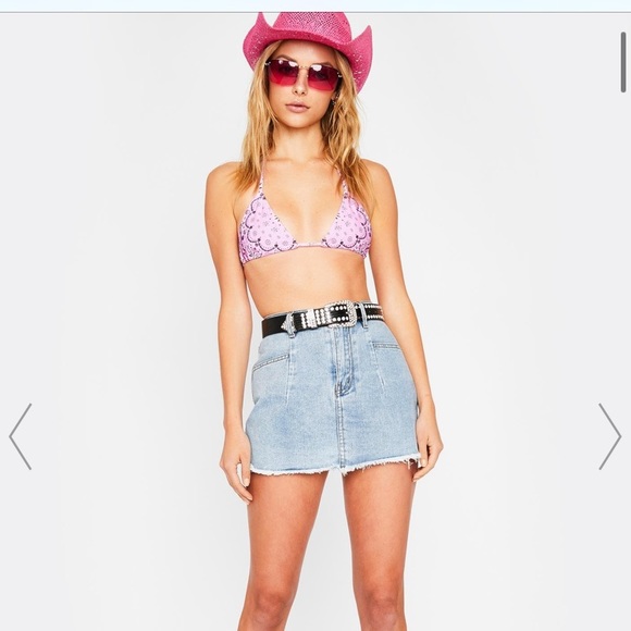 Dollskill Come My Way Skort size S/ Denim skort - Picture 7 of 7